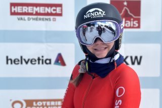Léa Lathion, 20 ans, participe aux finales de Coupe du monde de télémark à Thyon